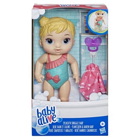 Hasbro Baby Alive Splash N Snuggle Baby Blonde Hair Doll 1 Ct Frys