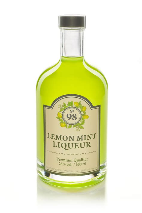 No 98 Lemon Mint Liqueur Darsskontor