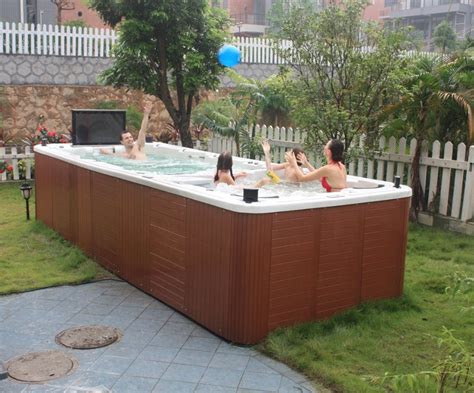 Sunrans Dual Zone Ozone Jet Pool Hydro Whirlpool Spa Massage Outdoor Swim Spa China Swim Spa