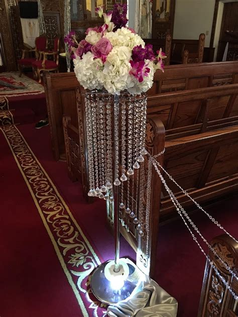 Luxury Fashion Long Crystal Wedding Flower Stand Walkway Decor Wedding