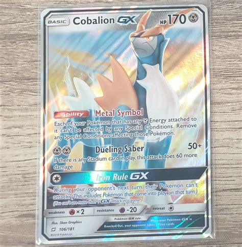 Cobalion Gx Pokemon Card Hobbies And Toys Toys And Games On Carousell