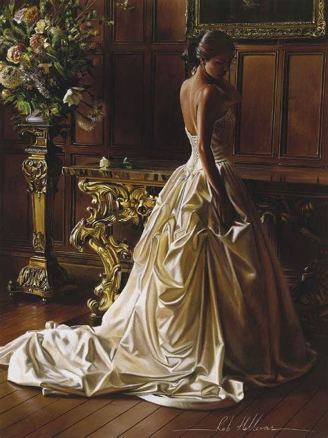 Lost In Thought By Rob Hefferan Romantic Paintings Fashion Painting