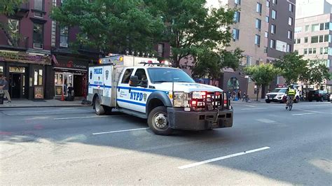 Nypd Ess Adam 2 Radio Emergency Patrol Truck Going Back To Harlem In