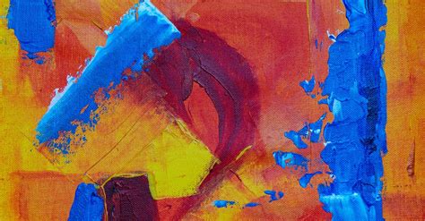Blue And Red Abstract Painting · Free Stock Photo
