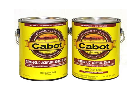 Cabot Interior Stain Color Chart