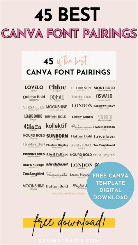 The Best Canva Font Pairings For Any Type Of Print Or Web Design
