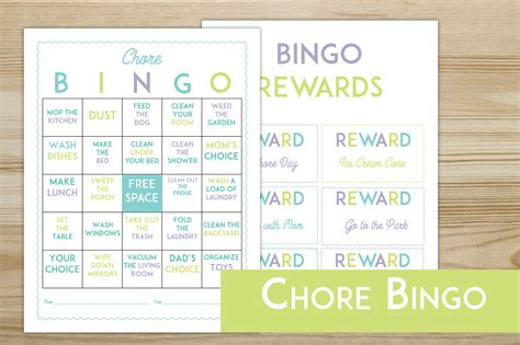 Make Chores More Fun With This Free Printable Chore Bingo Game Board