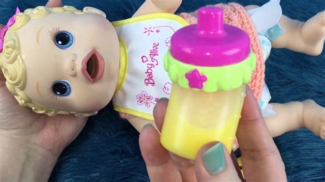 Baby Alive Changing Time Baby Doll Payton Drinks Orange Juice And Gets