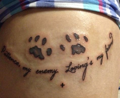 Paw Print Tattoos Designs Ideas And Meaning Tattoos For You