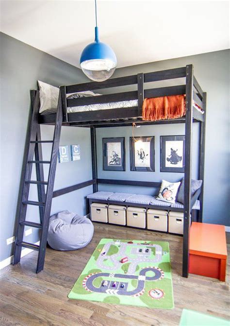 How To Organize A Room With Loft Bed What To Put Under A Loft Bed