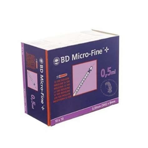 Bd Micro Fine Ml Insulin Syringe Needle Two Face Aesthetics