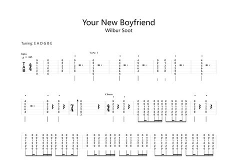 Your New Boyfriend吉他谱wilbur Sootg调总谱 吉他世界