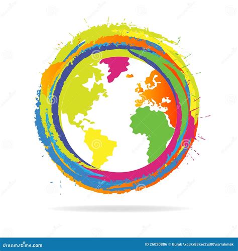 Colorful Globe Royalty Free Stock Image Image 26020886