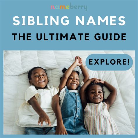 Sibling names the ultimate guide – Artofit