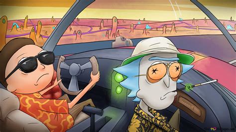 Rick And Morty Cool Driving Hd Wallpaper Download