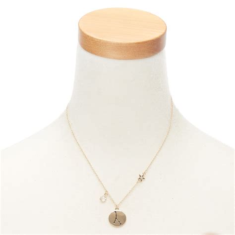 Marlo laz zodiac cancer pendant necklace $2,370. Gold Zodiac Pendant Necklace - Cancer | Claire's