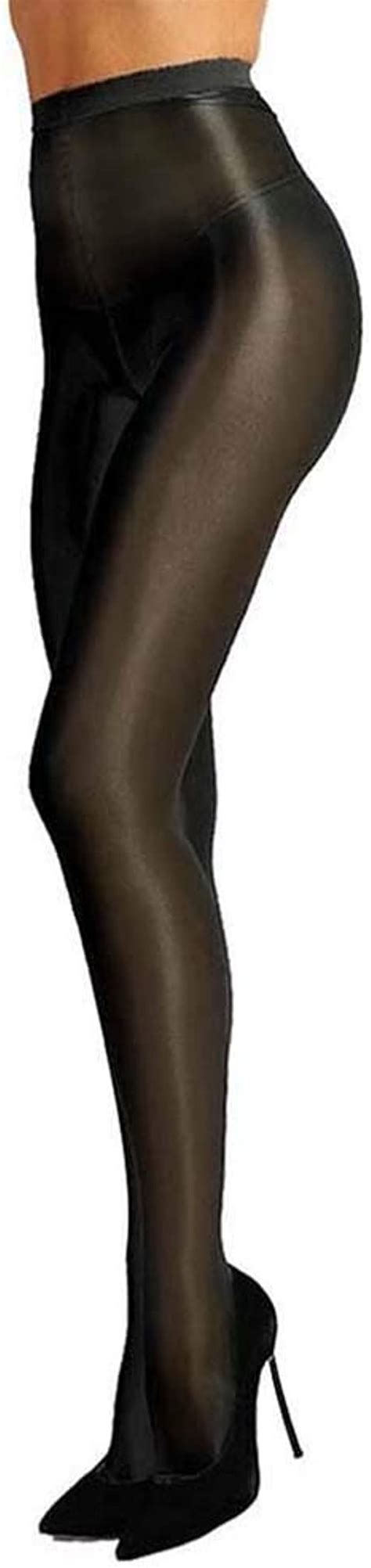 Plus Size Womens 60d Oil Shiny Glossy Pantyhose Shaping Stockings Sexy