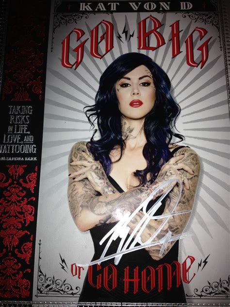 kat von d signed book go big or go home autographed on cover vid clip flyer 1 1 ebay