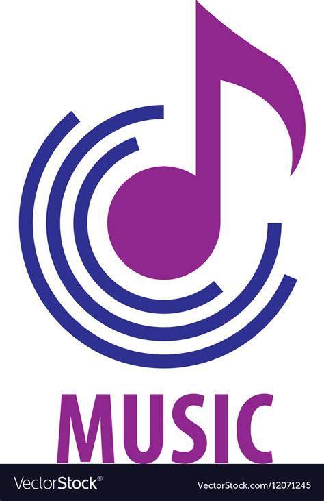 Logo Musik Royalty Free Vector Image Vectorstock