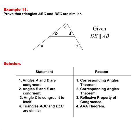 Math Example Geometric Proofs Example 11 Media4math