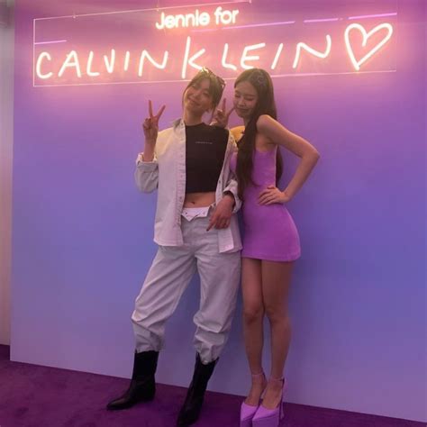Butler On Twitter Rt Newsjennle 📸 230510 Jennie And Lee Hojung At Calvin Klein Pop Up Event