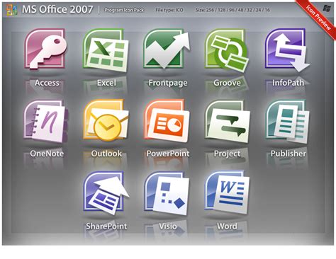 Ms Office 2007 Icons Pack By Ncrow On Deviantart