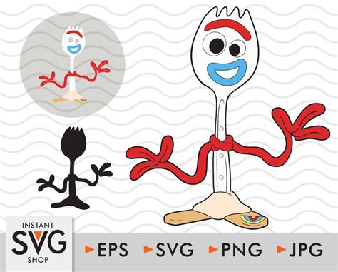 Forky Svg Png Vector Cut File Clipart Toy Story Svg Cut Etsy Uk My