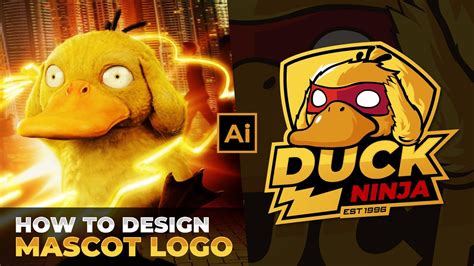 How To Design Mascot Logo With Adobe Illustrator Cc Youtube