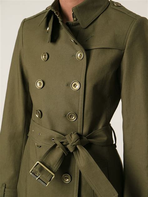 Lyst Burberry Military Trench Coat In Green
