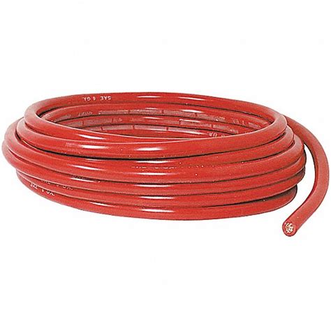 Quickcable Battery Cable 4 Awg Wire Size Pvc Stranded 25 Ft Lg Red