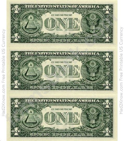 Printable Sheet Of 100 Dollar Bills