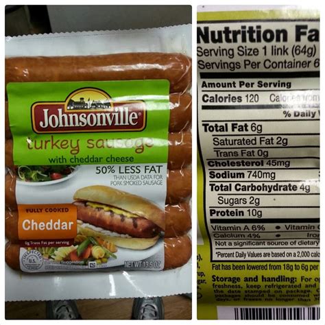 Shannons Lightening The Load Johnsonville Turkey Sausage With Cheddar