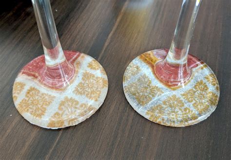 Decoupage Wine Glasses A Sparkling Christmas Diy • One Brick At A Time