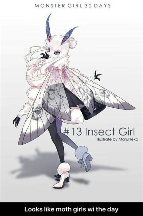 MONSTER GIRL DAYS Insect Girl Illustrate By MaruNeko Looks Like