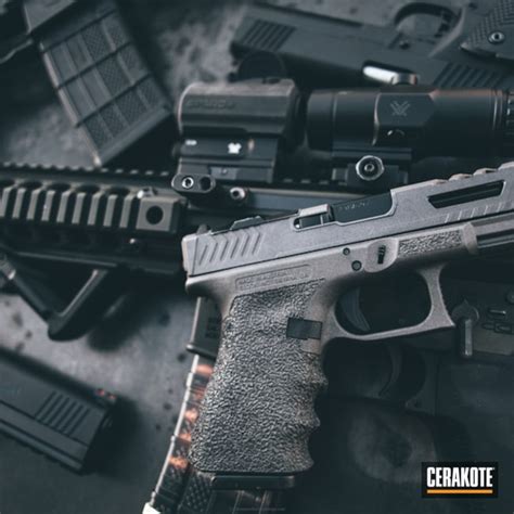 Custom Glock 19 Build Finished In Cerakotes H 237 Tungsten By Web User