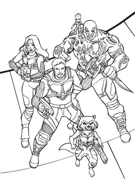 Get this printable guardians of the galaxy coloring pages line. Kids-n-fun.de | Malvorlage Guardians of the Galaxy ...