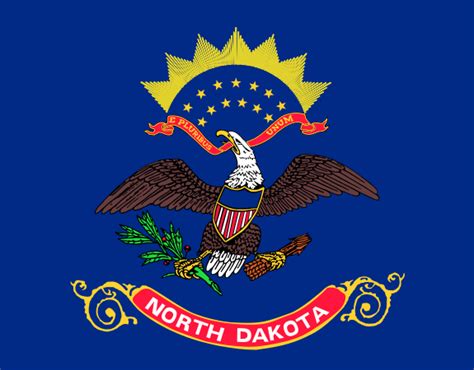 North Dakota State Information Symbols Capital Constitution Flags