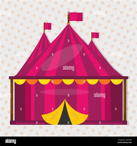 Circus Tent Isolated Vector Illustration Stock Vector Image Art Alamy