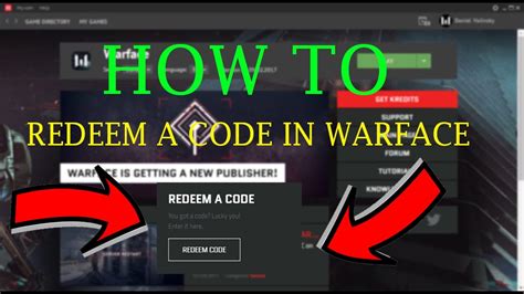 Before redeeming a code, log in to your account and make sure you have created a character in the game and have linked your mihoyo account in the user center. Warface - How To Redeem A Code - Full Tutorial - YouTube
