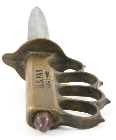 Sold Price Wwi Wwii Us Lfandc Model 1918 Trench Knife April 3 0120