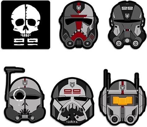 New The Bad Batch Helmet Complete Vinyl Decal Sticker Set Available The Force Awakens Toys