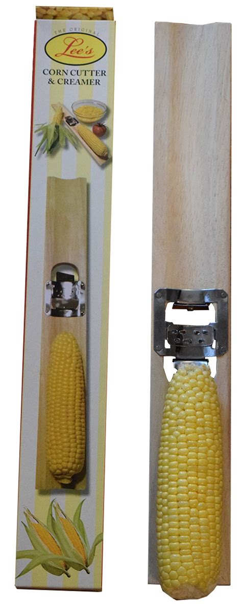 buy lee s original wooden corn cutter and creamer in full color box best corn tool for