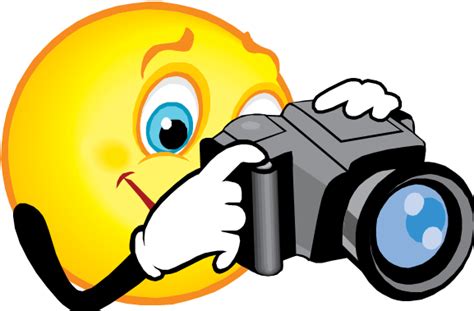 Smiley Face With Camera Clip Art Clipart Best