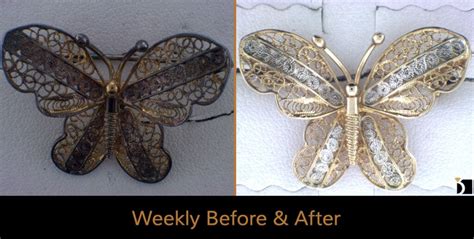 Weekly Before And After 12 Issue A Tarnished Brooch Sterling Silver
