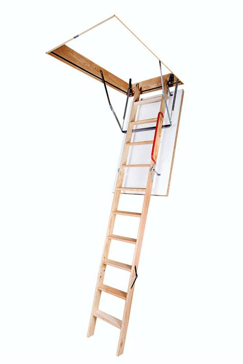 Optistep Wood Timber Folding Loft Ladder And Hatch 70cm X 111cm 280cm