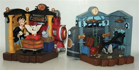 Harry Potter Train Station Book Ends Warner Bros 2000 Harry Potter