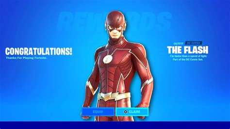 How To Get The Flash Skin Now In Fortnite Unlock The Flash Skin Free The Flash Bundle Youtube