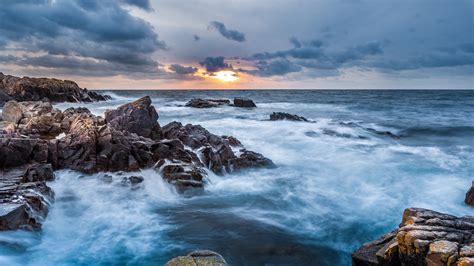 1032502 Sea Water Shore Coast Horizon Terrain Cloud Weather