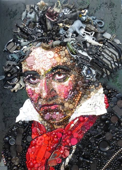 Incredible Portraits Made Of Found Materials By Jane Perkins