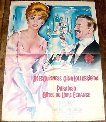 HOTEL PARADiSO Gina Lollobrigida Feydeau Alec Guinness MEDiUM French POSTER EBay